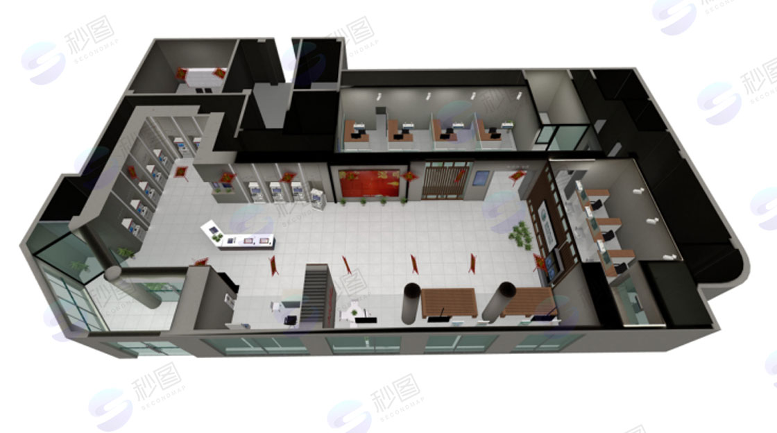 营业厅建模与三维美术设计制作