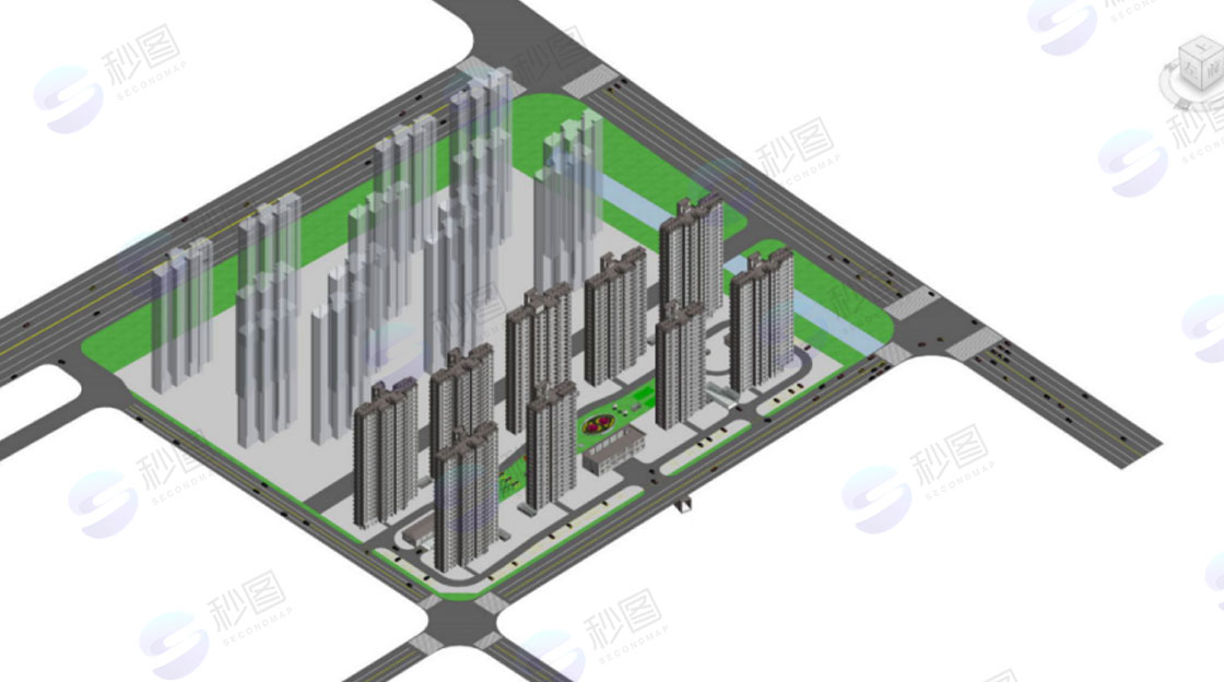 社区小区BIM建模